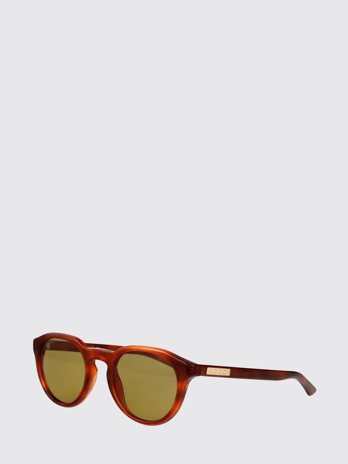 GUCCI 선글라스: Gucci 아세테이트 선글라스, 브라운 - Img 1