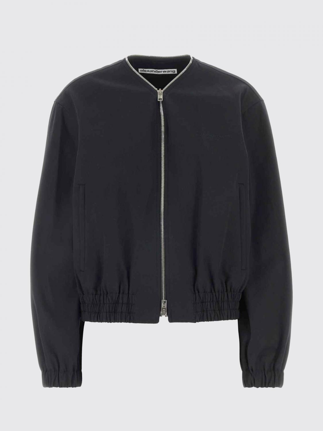 ALEXANDER WANG GIACCA: Bomber in cotone Alexander Wang, Nero - Img 2