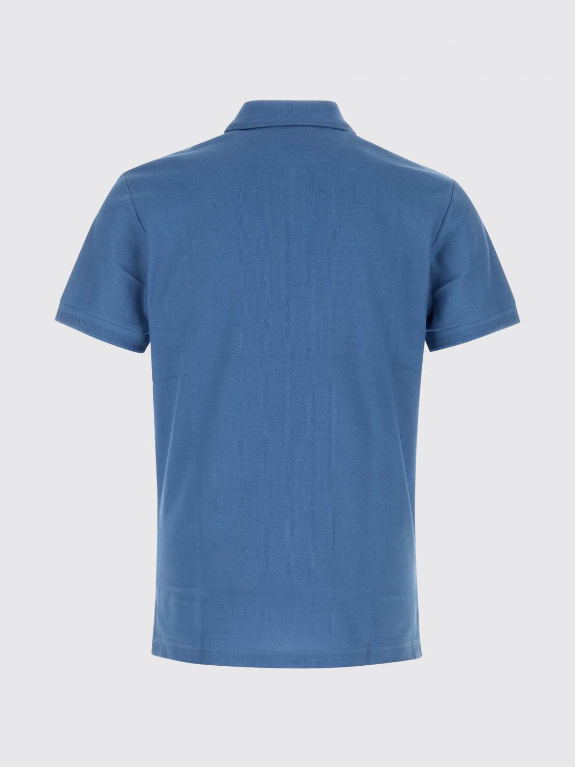 BURBERRY POLO: Polo de algodón con logo EKD Burberry, Azul Oscuro - Img 3