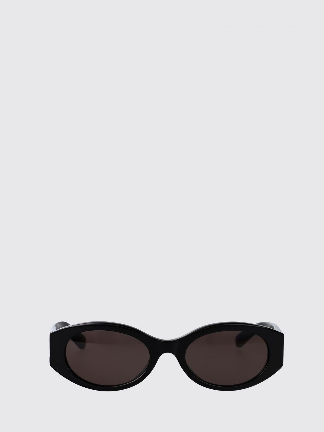 BALENCIAGA SUNGLASSES: Cat-Eye Acetate Sunglasses Balenciaga with Monogram Logo and Dark Lenses, Black - Img 2