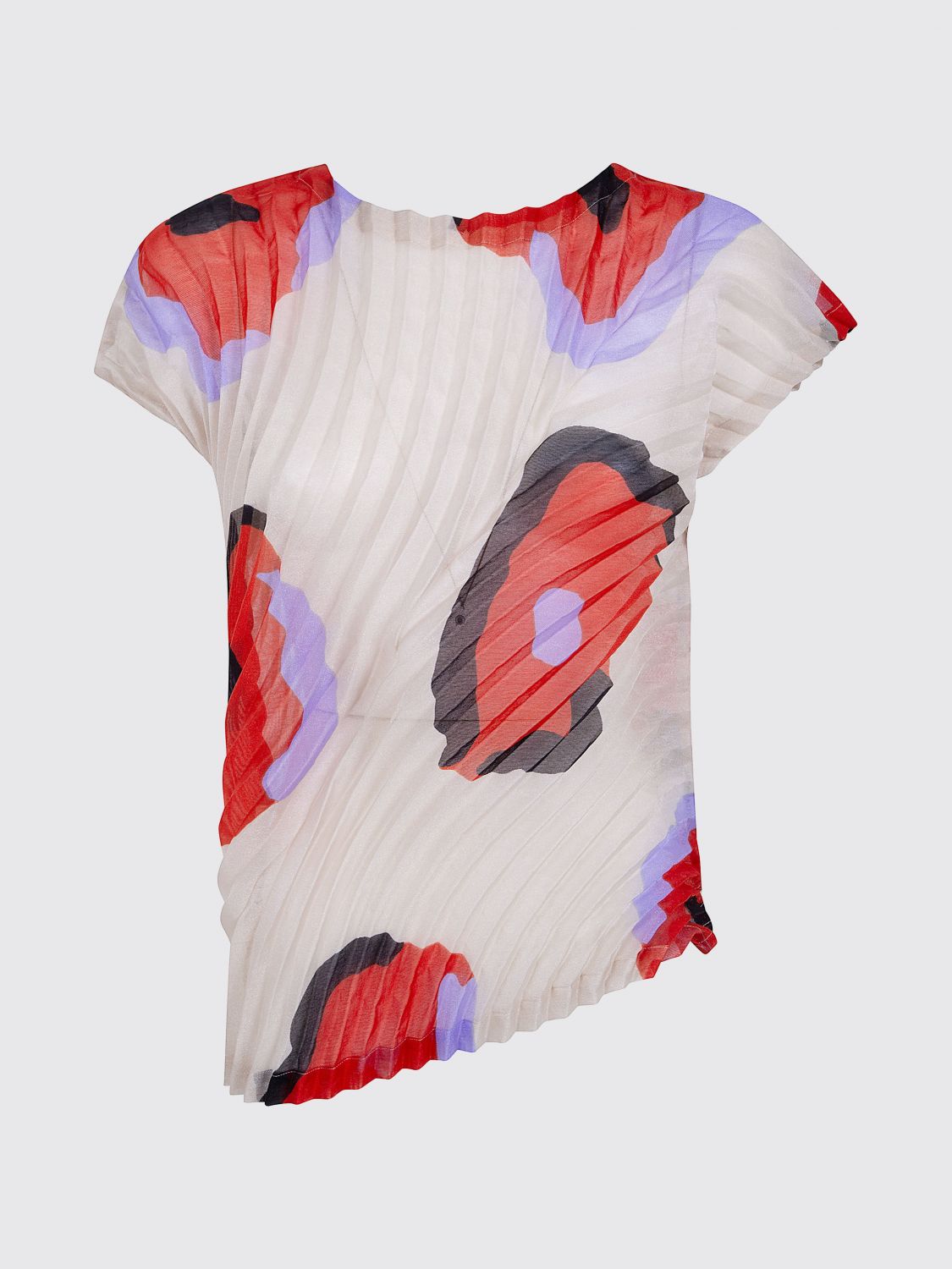 ISSEY MIYAKE TOP: Top mujer Issey Miyake, Beige - Img 2