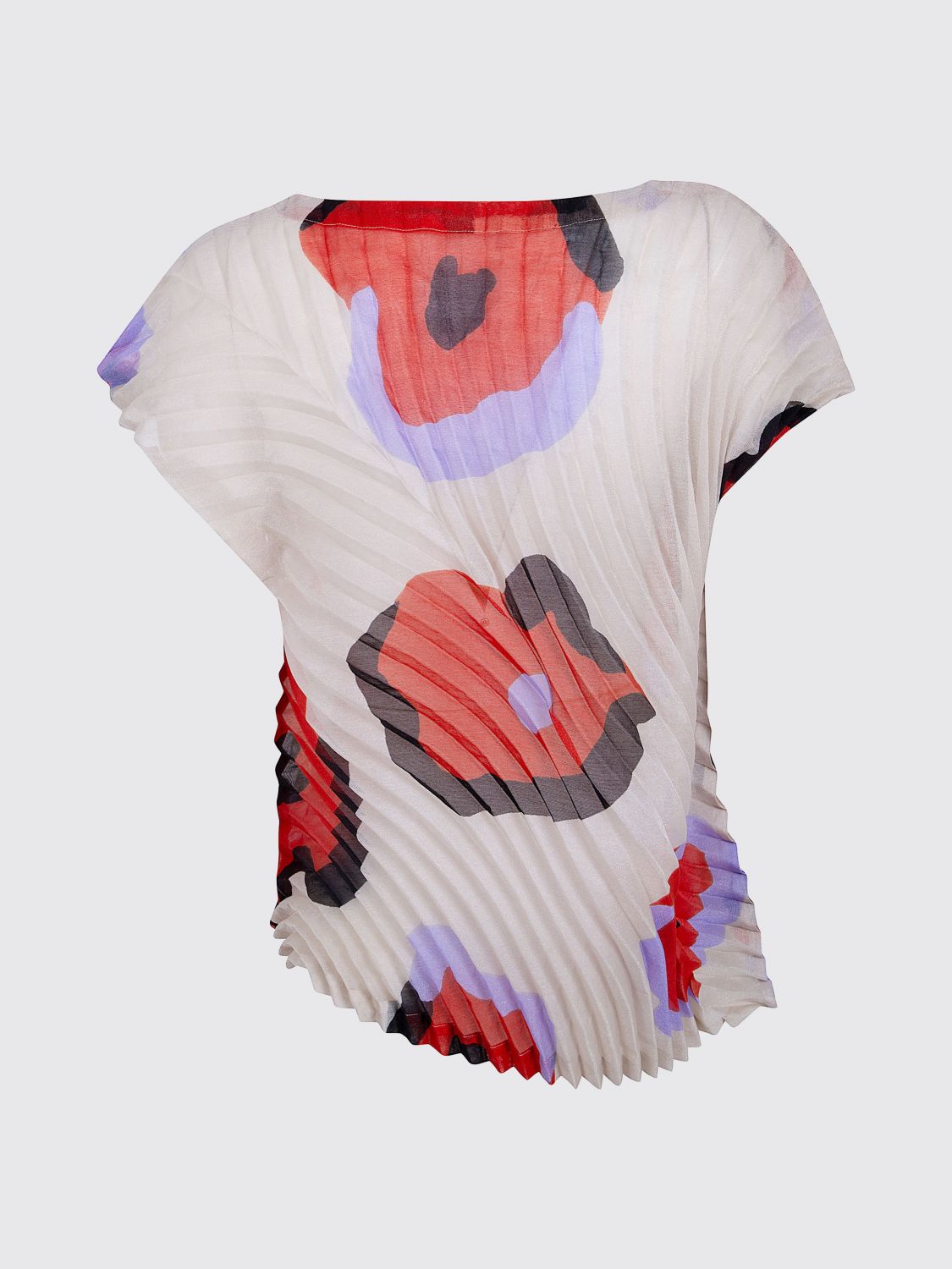 ISSEY MIYAKE TOP: Top mujer Issey Miyake, Beige - Img 3