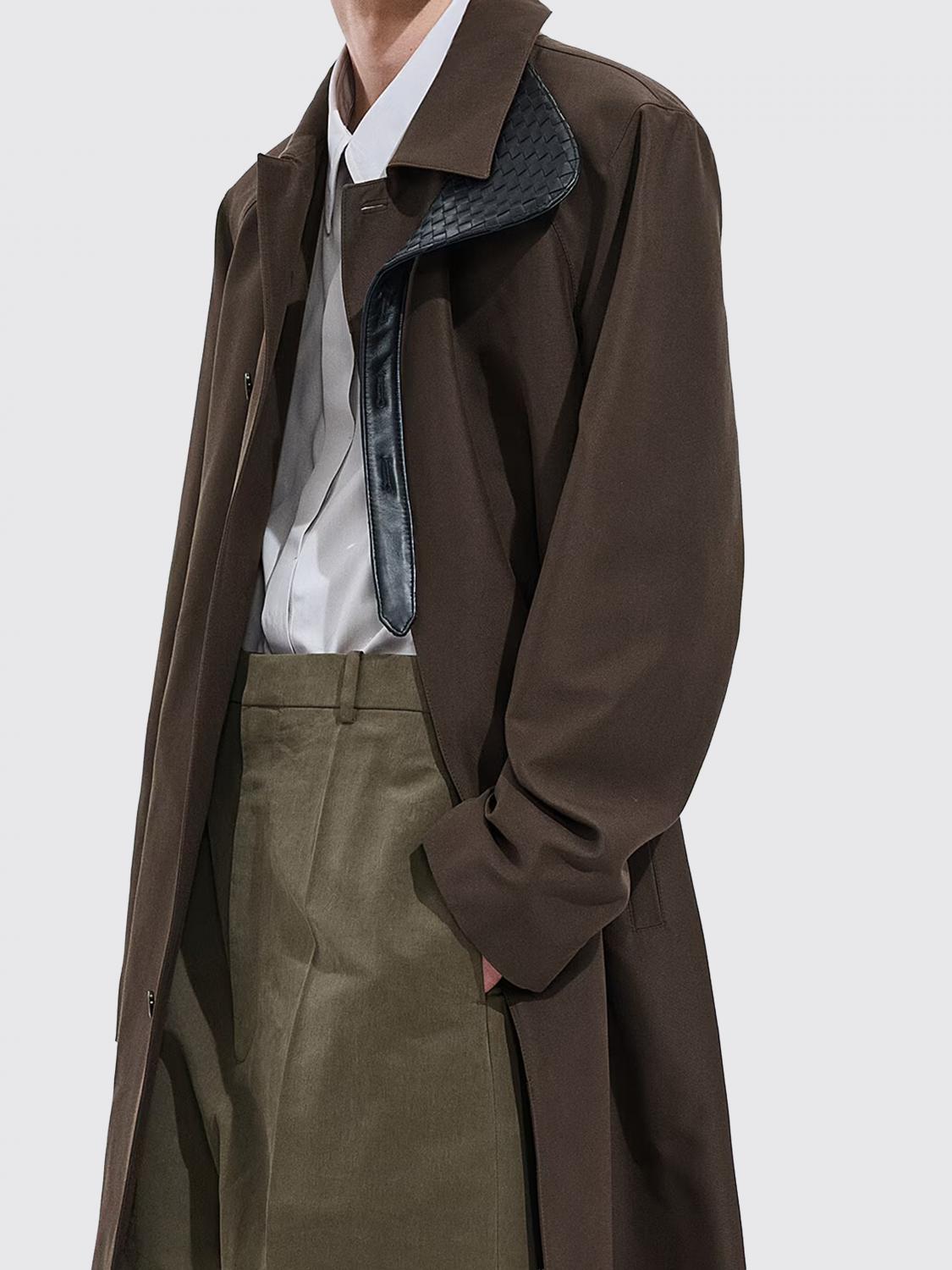 BOTTEGA VENETA 재킷: 코트 남성 Bottega Veneta, 브라운 - Img 3