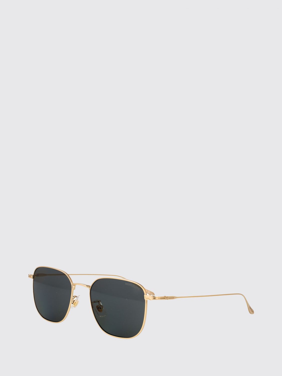 MONTBLANC SUNGLASSES: MB0477SA Metal Sunglasses Montblanc, Gold - Img 1