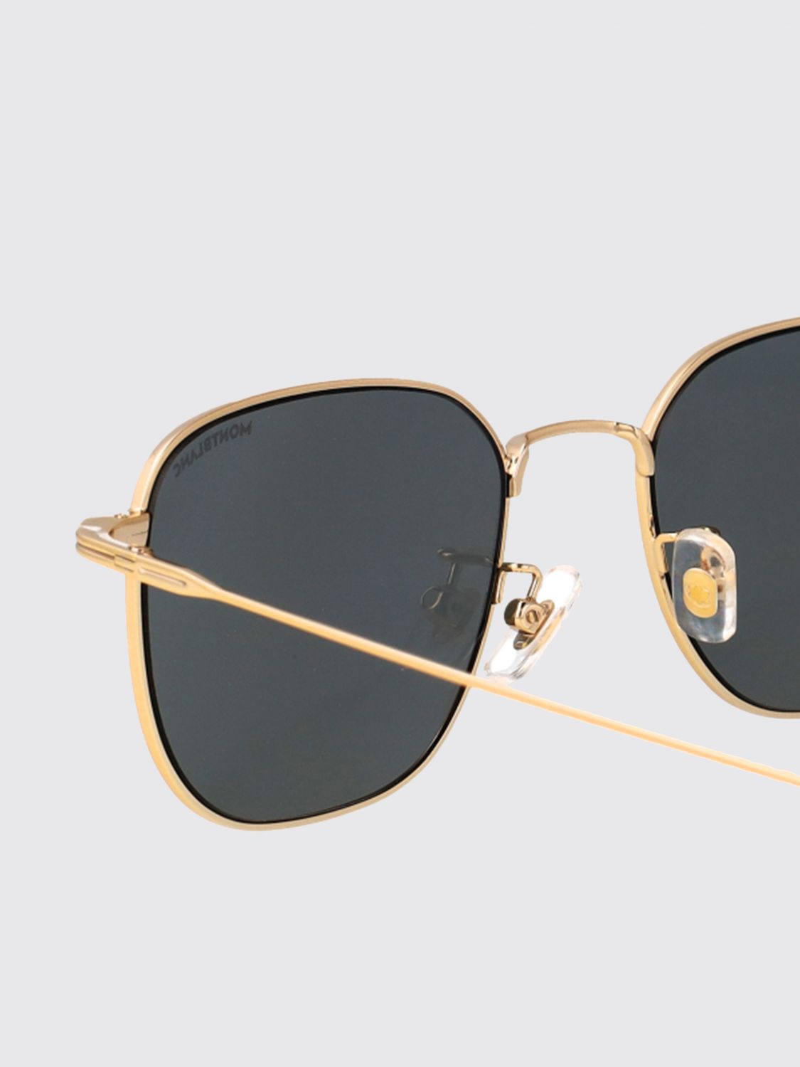 MONTBLANC SUNGLASSES: MB0477SA Metal Sunglasses Montblanc, Gold - Img 3