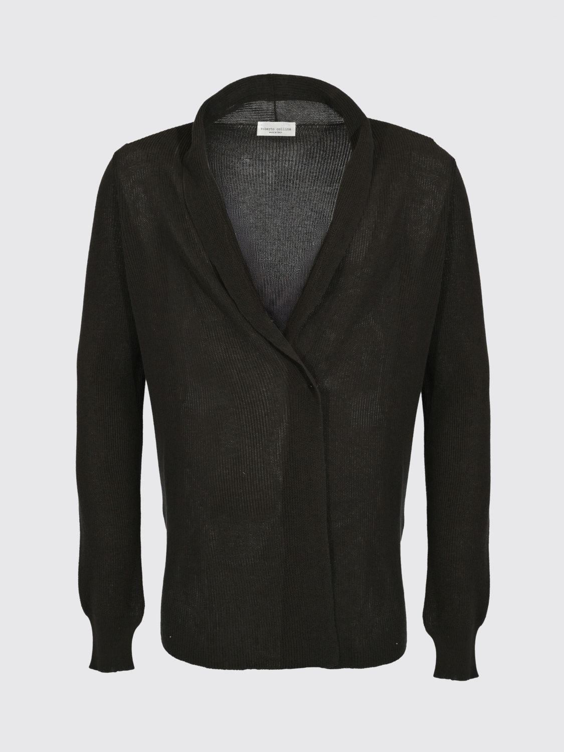 ROBERTO COLLINA PULLOVER: Baumwoll-Cardigan Roberto Collina, Braun - Img 2