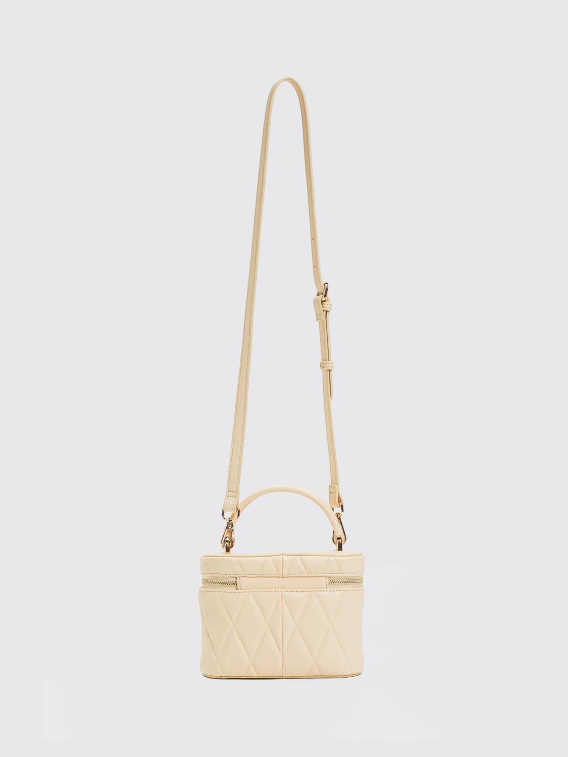 TWINSET BORSA MINI: Mini borsa a mano Twinset in pelle sintetica matelassé con doppia zip e tracolla, Giallo - Img 2