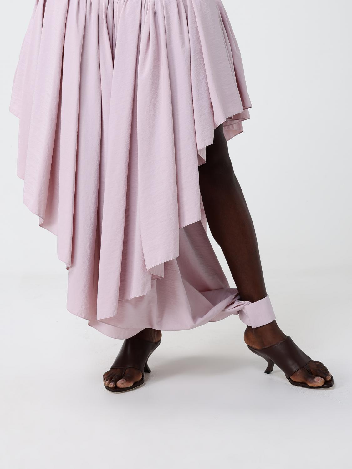 ALAÏA GONNA: Gonna asimmetrica AlaÏa in nylon, Rosa - Img 5