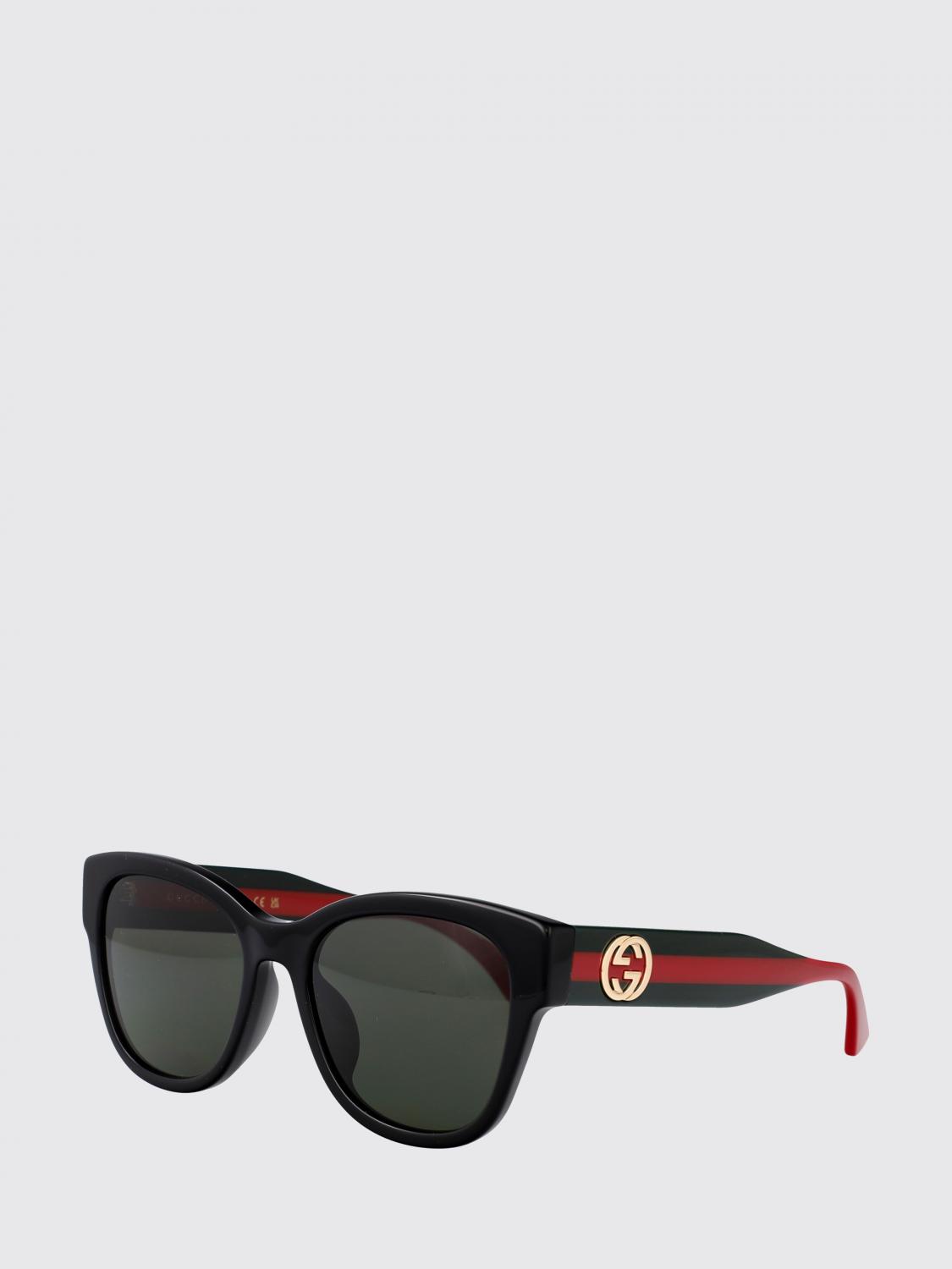 GUCCI OCCHIALI DA SOLE: Occhiali da sole GG1866SK Gucci in acetato , Nero - Img 1
