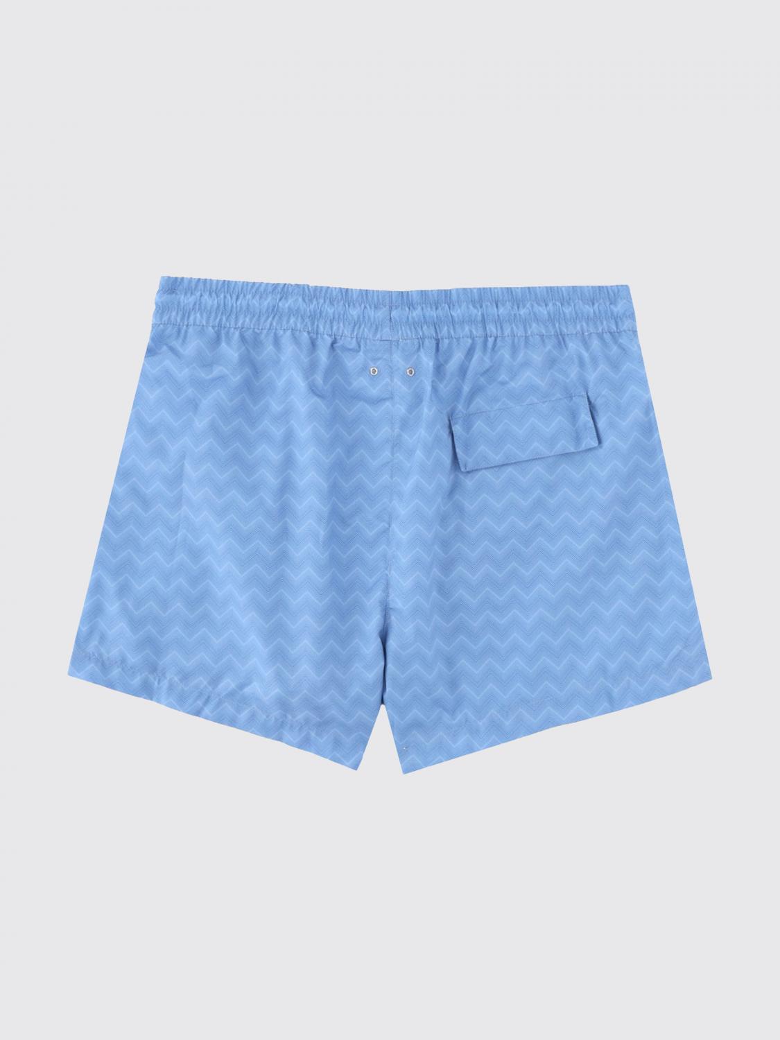 MISSONI BADEMODE: Missoni Polyester-Badeanzug mit Zickzackmuster, Blau - Img 3