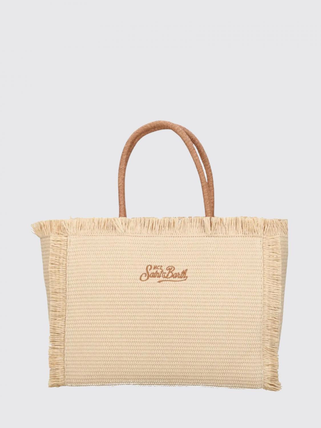 MC2 SAINT BARTH BORSA A MANO: Borsa a mano Liliane MC2 Saint Barth in rafia con logo ricamato, Corda - Img 2