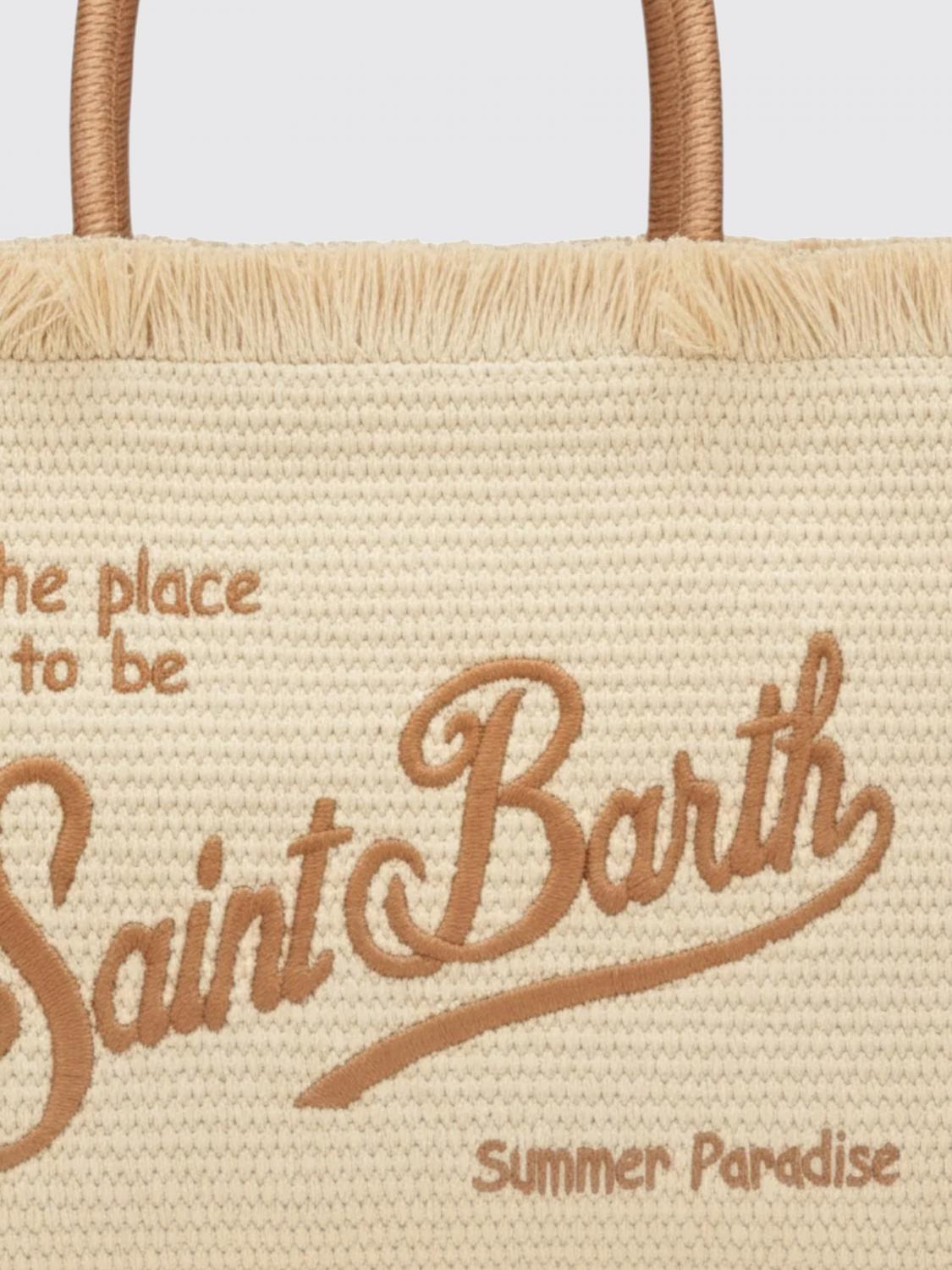 MC2 SAINT BARTH BORSA A MANO: Borsa a mano Liliane MC2 Saint Barth in rafia con logo ricamato, Corda - Img 3