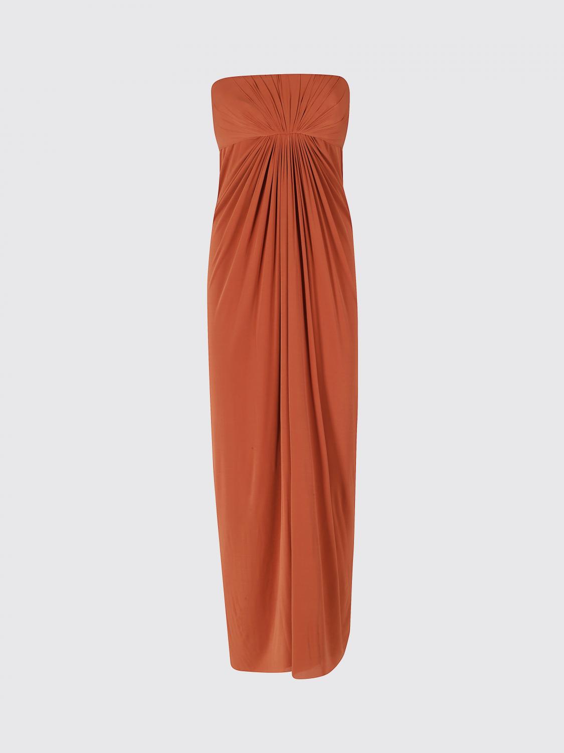ALBERTA FERRETTI ABITO: Abito lungo Alberta Ferretti in jersey stretch , Marrone - Img 2