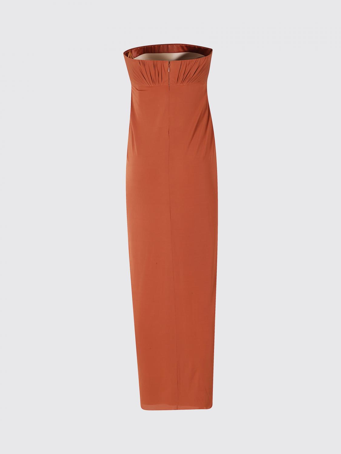 ALBERTA FERRETTI ABITO: Abito lungo Alberta Ferretti in jersey stretch , Marrone - Img 3