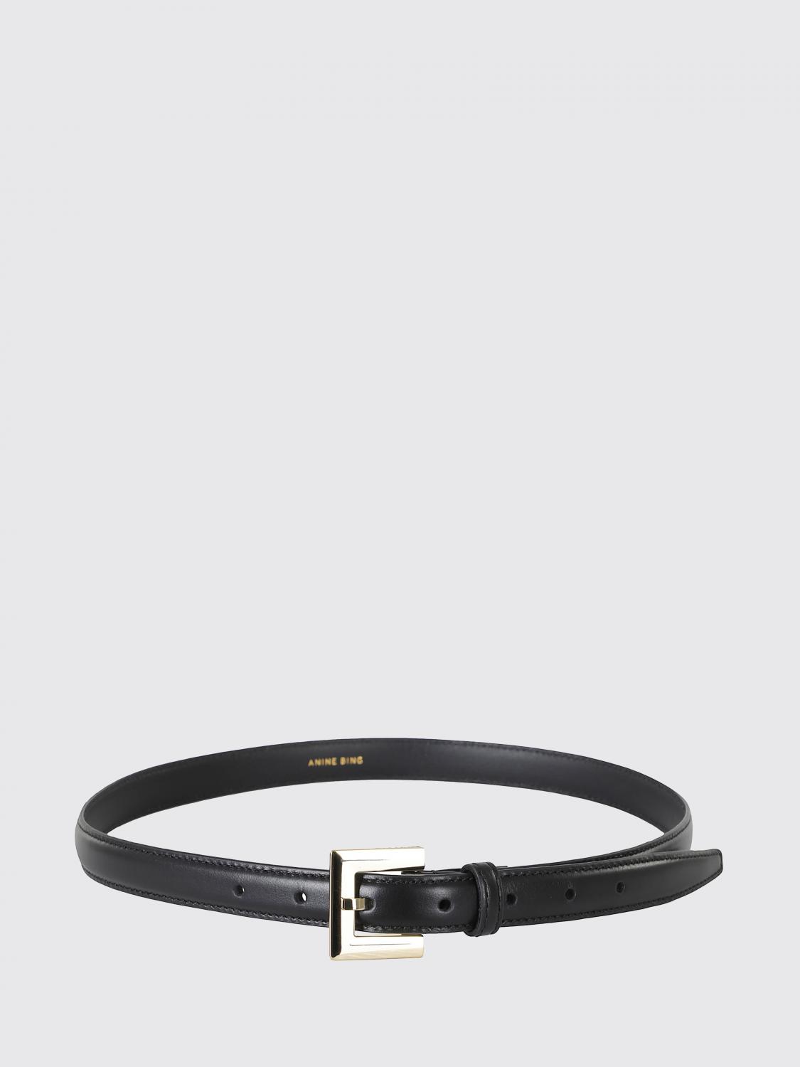 ANINE BING CINTURA: Cintura Anine Bing in pelle , Nero - Img 1