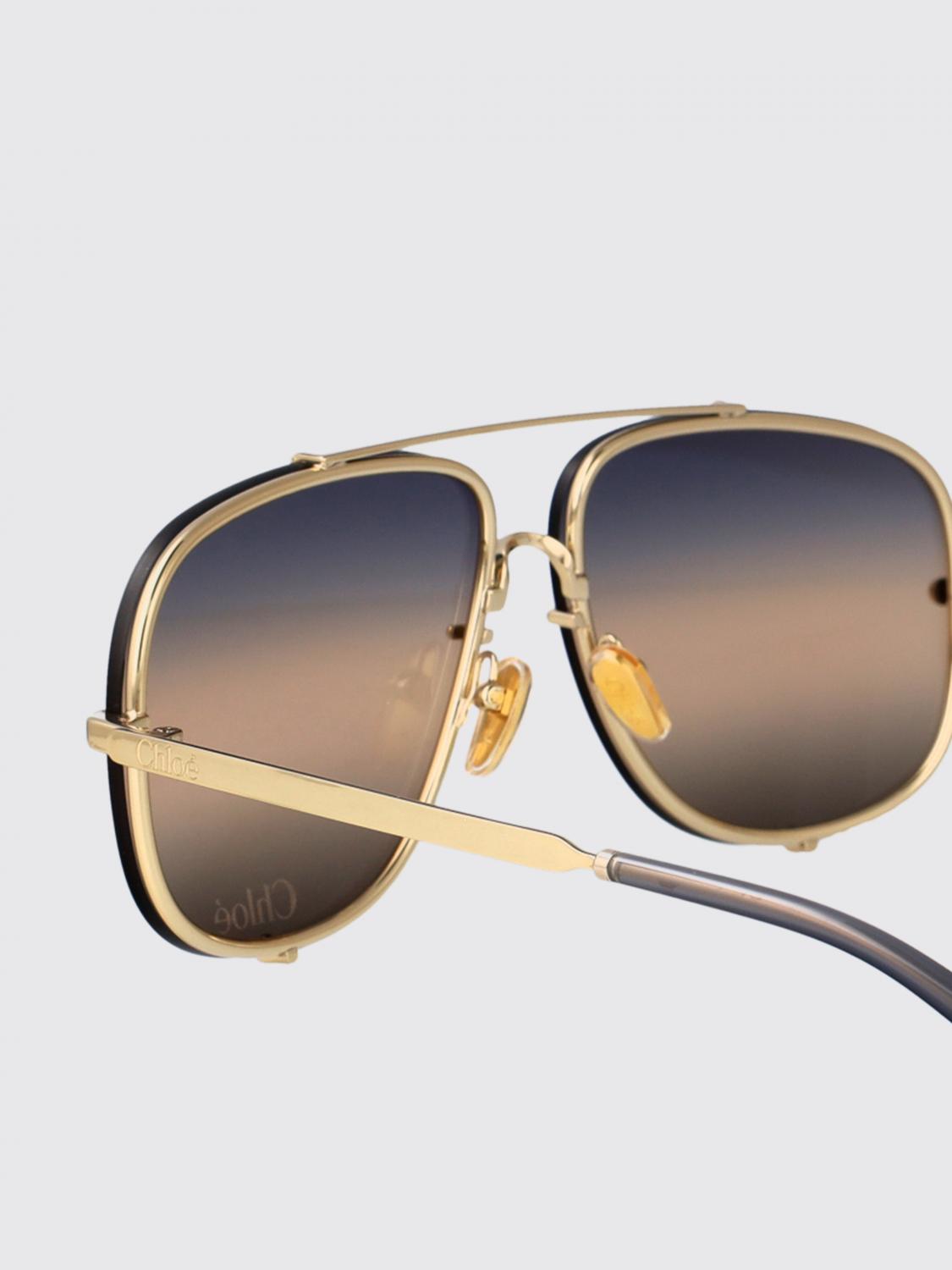 CHLOÉ GAFAS DE SOL: Gafas de sol de metal CH0348S Chloé, Gris - Img 4