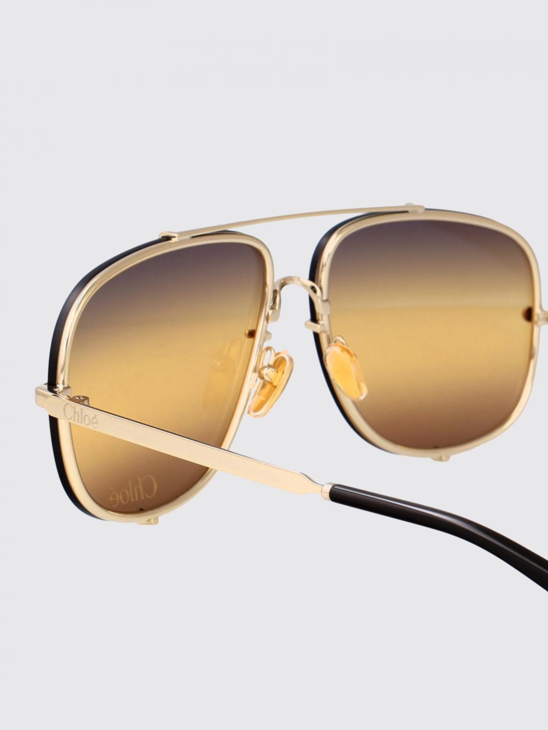CHLOÉ SONNENBRILLE: CH0348S Sonnenbrille aus Metall Chloé, Gold - Img 4