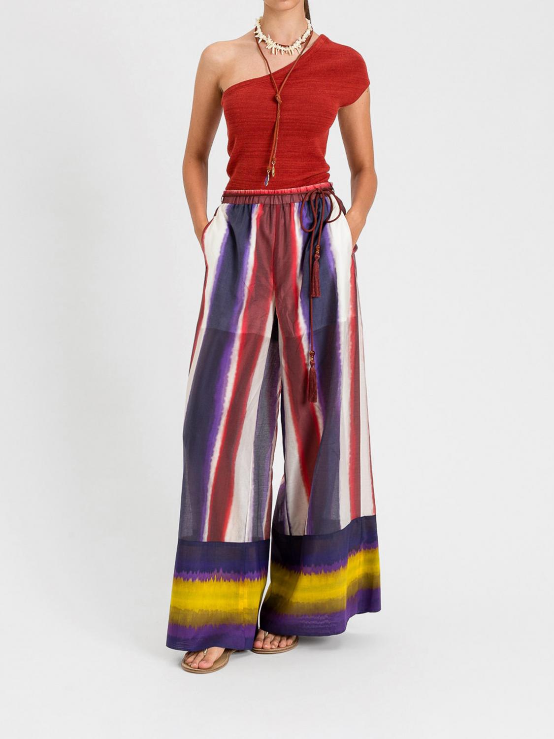 ACTITUDE TWINSET TOP: Top a monospalla in misto cotone Actitude Twinset, Rosso - Img 2