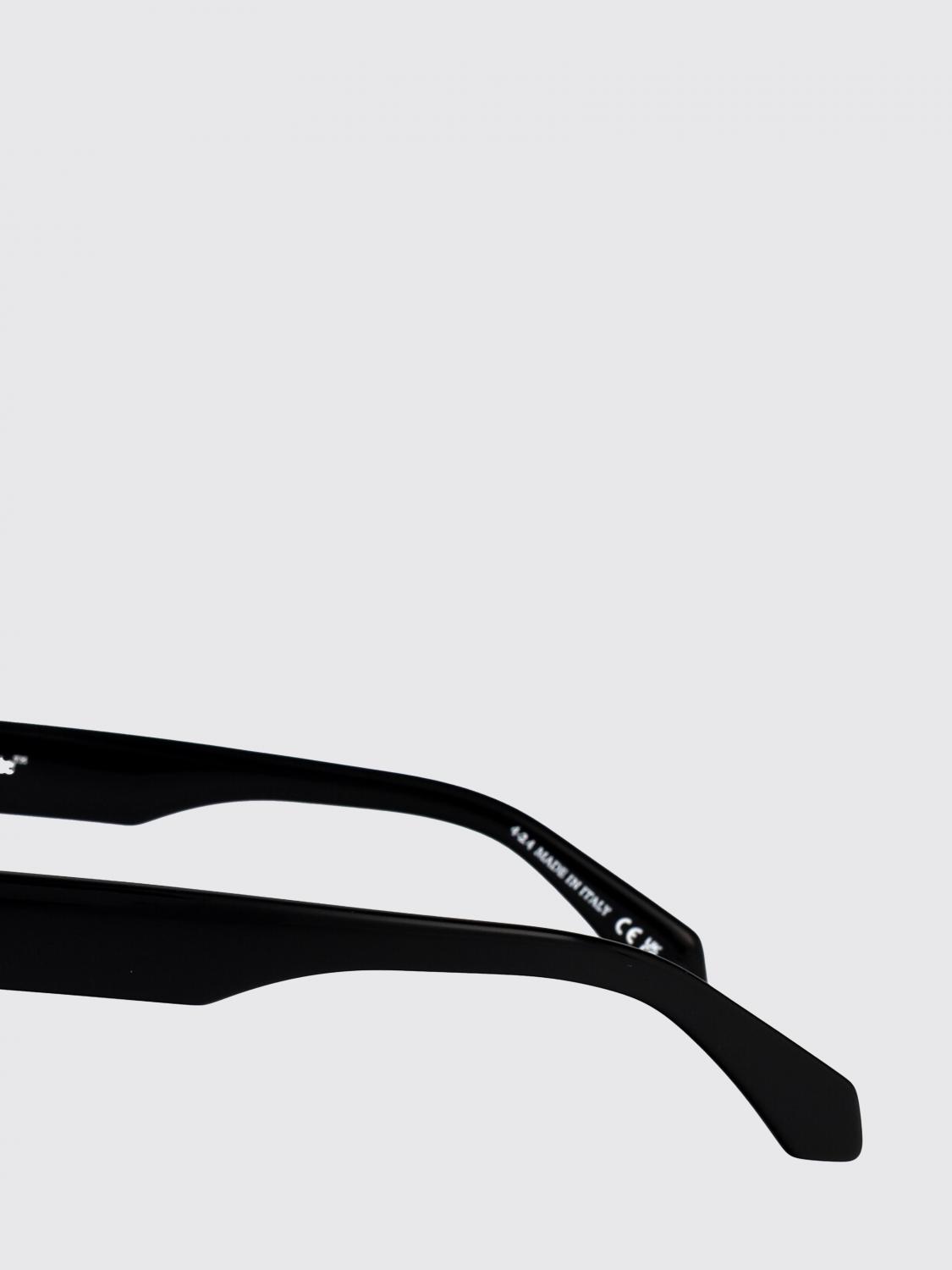OFF-WHITE 선글라스: Off-White Valdez 아세테이트 선글라스, 블랙 - Img 3