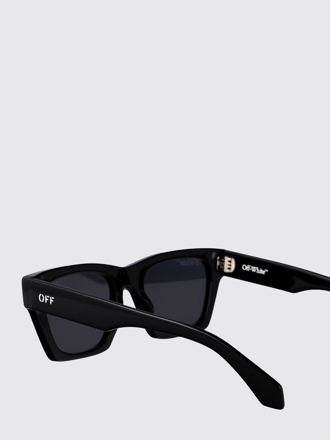OFF-WHITE 선글라스: Off-White Valdez 아세테이트 선글라스, 블랙 - Img 4