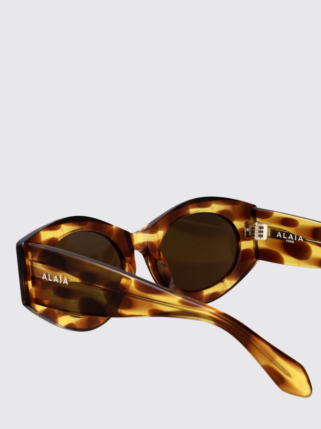 ALAÏA OCCHIALI DA SOLE: Occhiali da sole AlaÏa in acetato , Giallo - Img 4