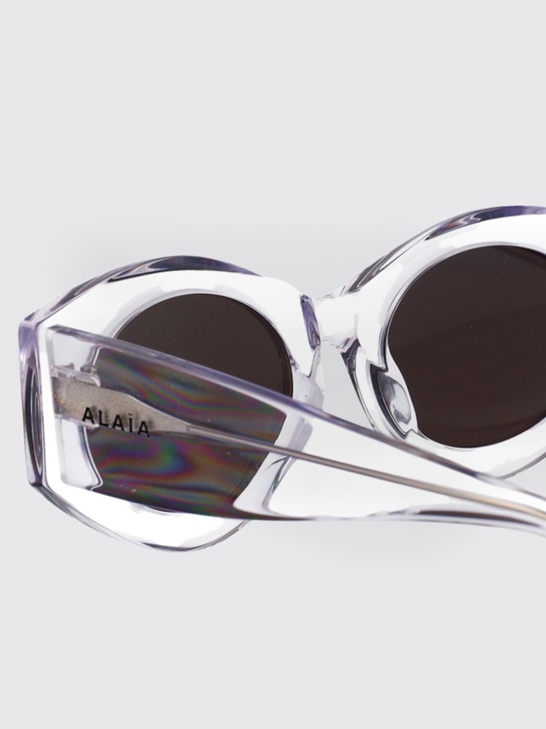 ALAÏA SONNENBRILLE: Sonnenbrille AlaÏa aus Acetat, Grau - Img 4