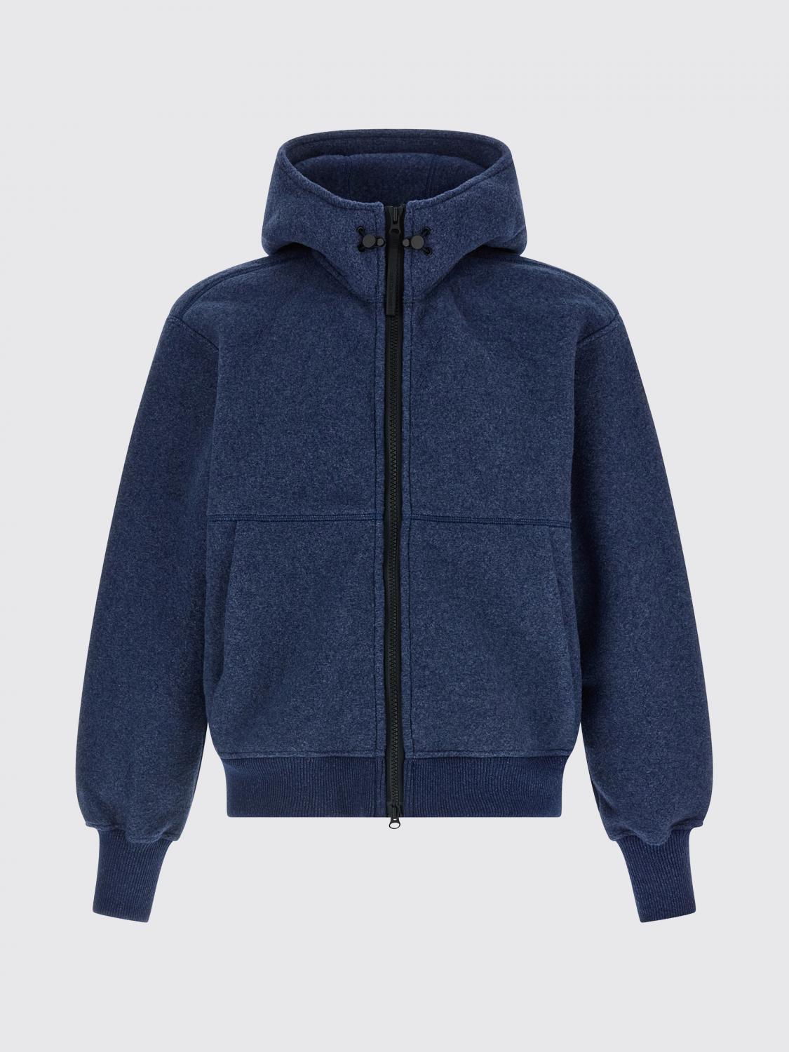 CANADA GOOSE FELPA: Felpa con cappuccio in misto lana Canada Goose, Blue - Img 2