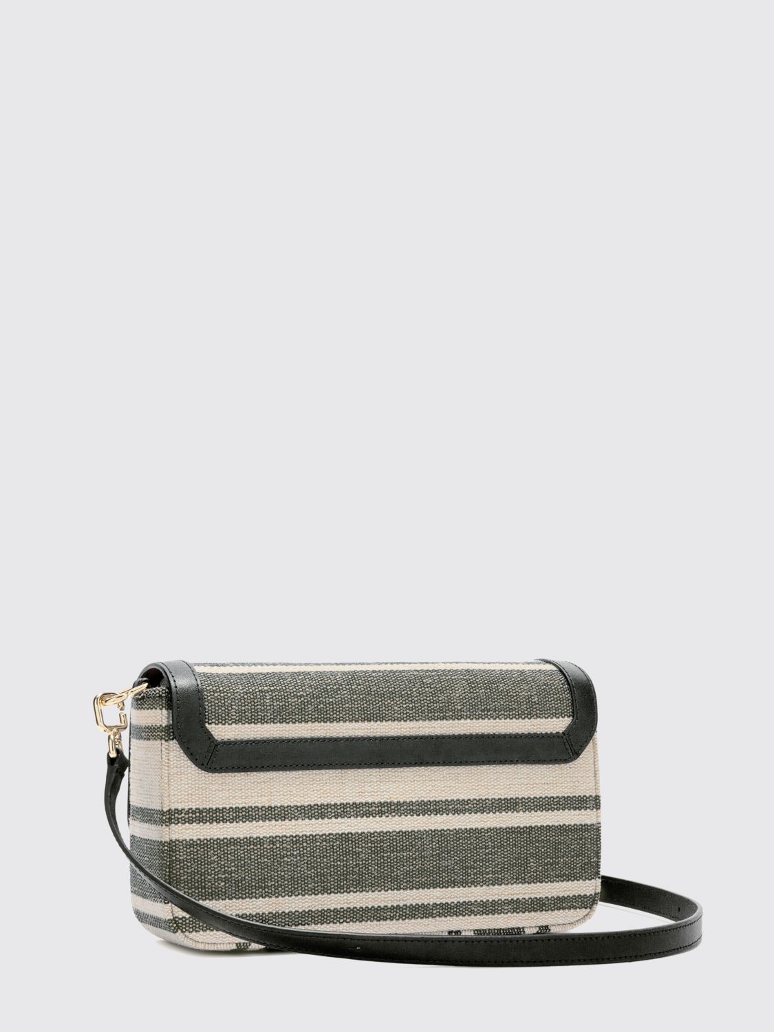 FURLA BORSA A TRACOLLA: Borsa Furla in canvas a righe , Blue - Img 2