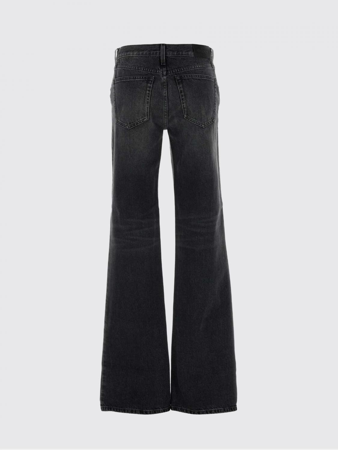 GUCCI JEANS: Jeans flared Gucci in denim di cotone , Grigio - Img 3