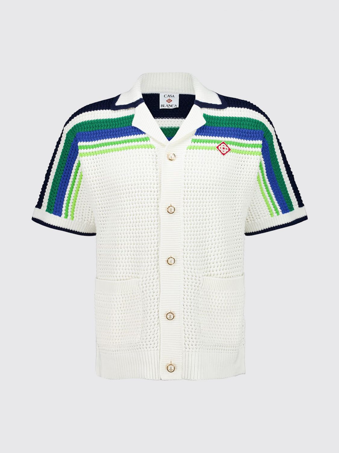 CASABLANCA CHEMISE: Pull homme Casablanca, Blanc - Img 2