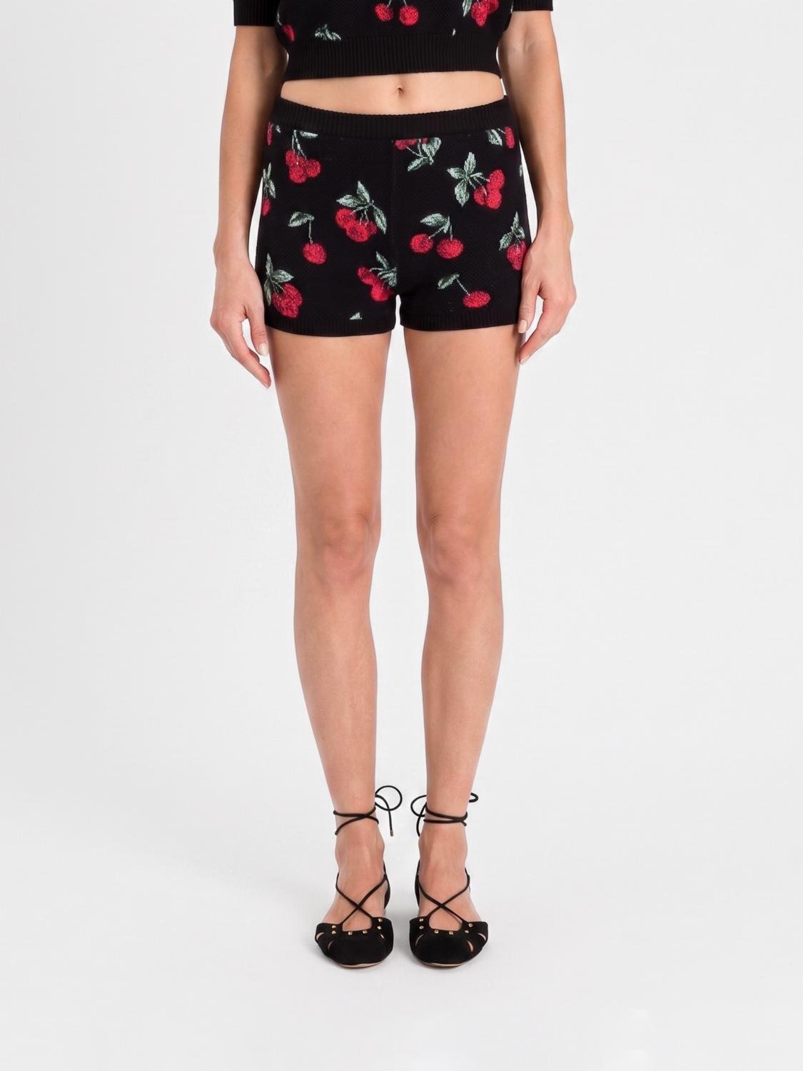 TWINSET PANTALONCINI: Pantaloncini Twinset in cotone con motivo fruit , Fantasia - Img 1
