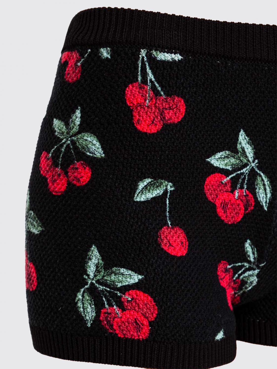TWINSET PANTALONCINI: Pantaloncini Twinset in cotone con motivo fruit , Fantasia - Img 4
