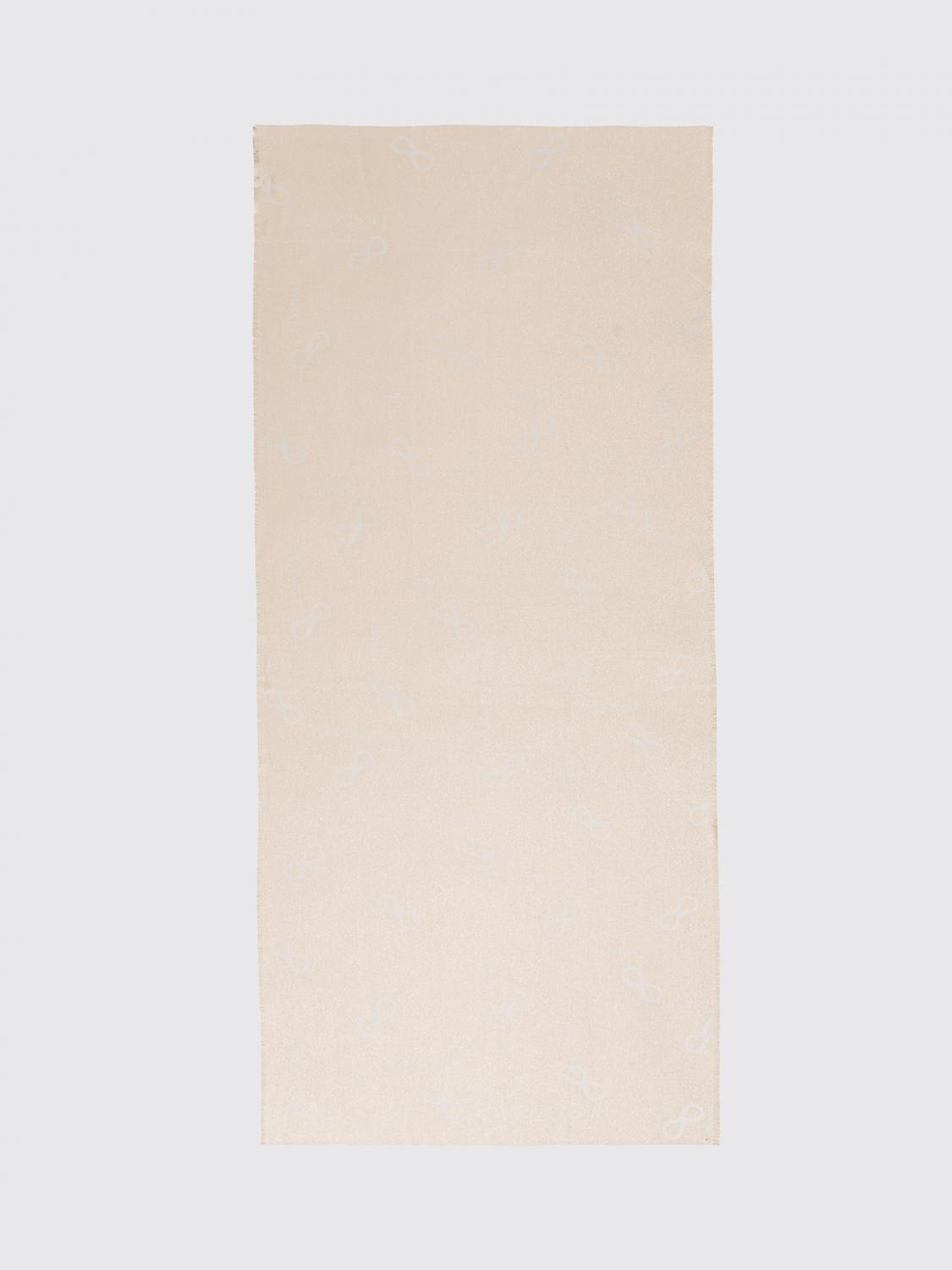 TWINSET SCIARPA: Sciarpa Twinset in misto viscosa con logo jacquard , Corda - Img 1