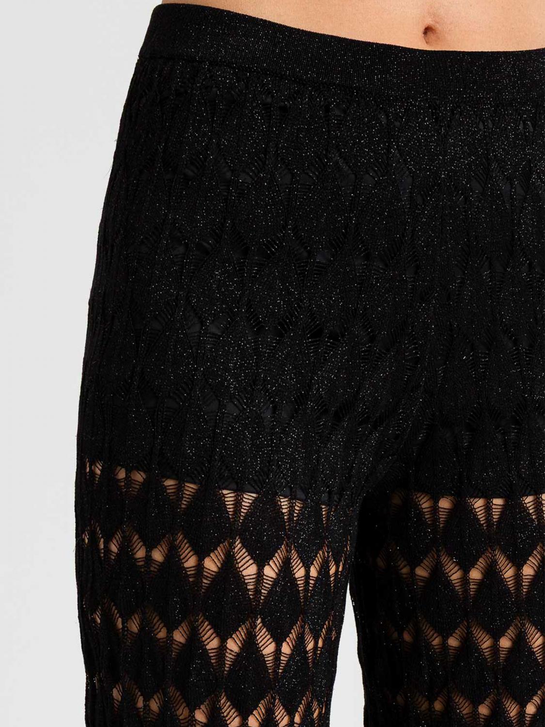 TWINSET U&B PANTALONI: Pantaloni Twinset U&B in misto viscosa , Nero - Img 4
