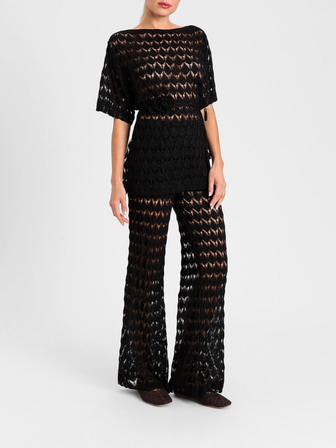 TWINSET U&B MAGLIA: Maglia in viscosa traforata Twinset U&B, Nero - Img 2
