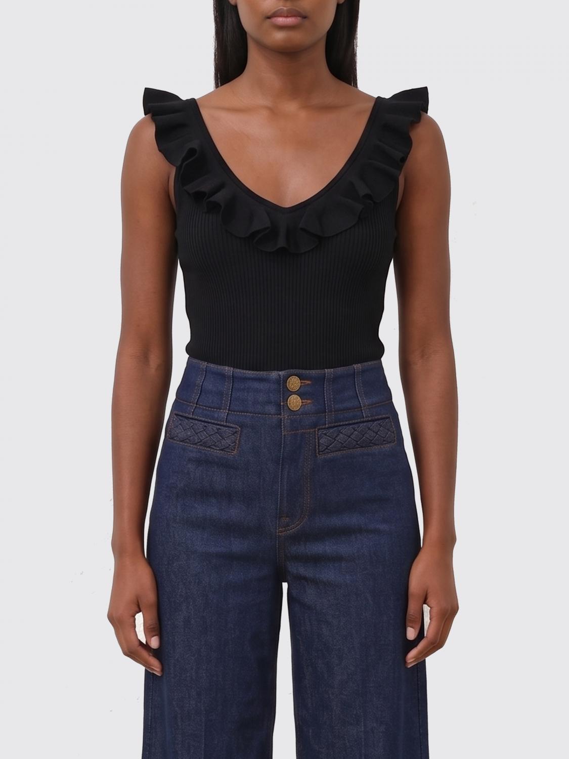 ZIMMERMANN TOP: Top Awaken Zimmermann in viscosa, Nero - Img 1