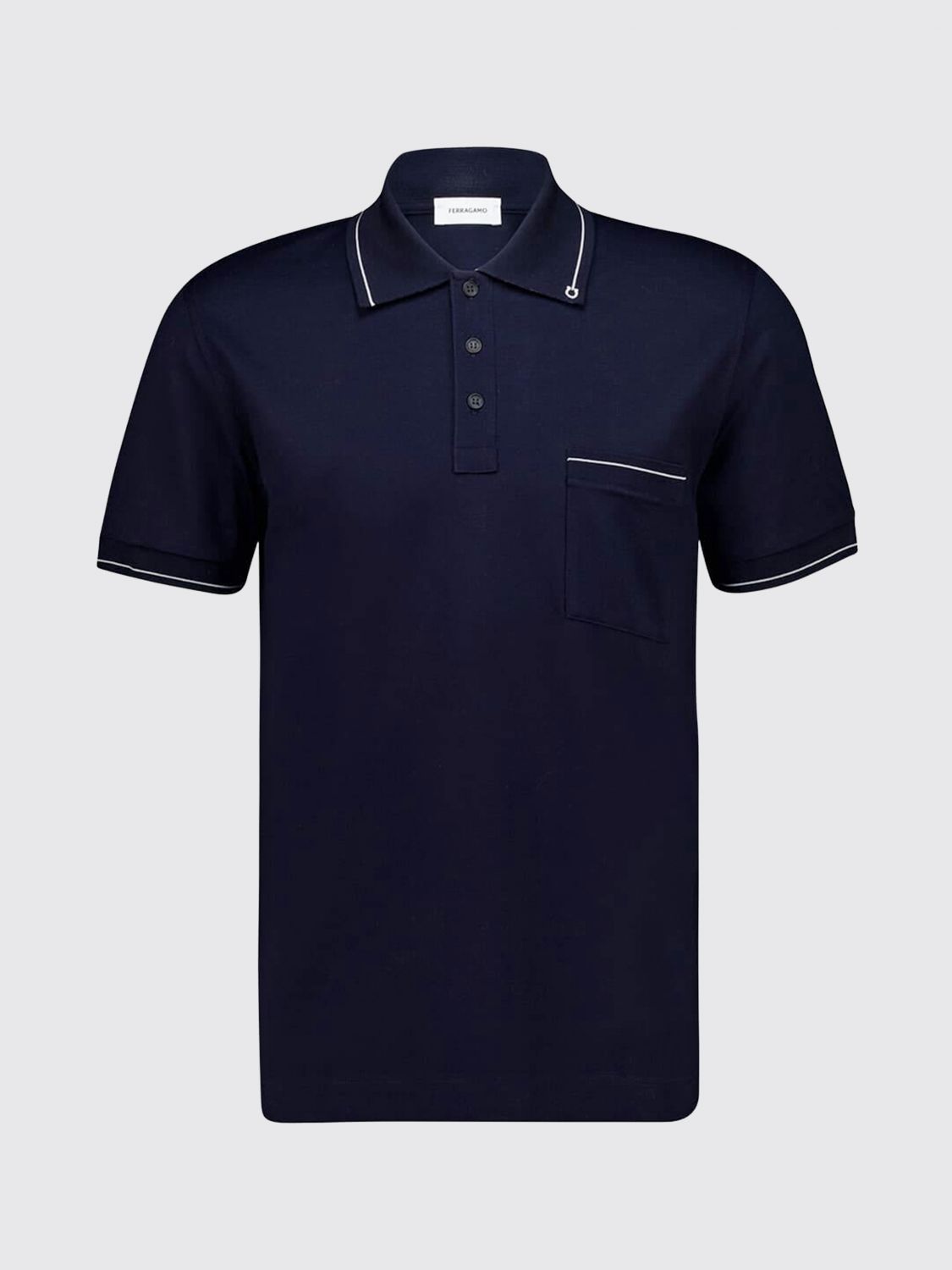 FERRAGAMO POLO: Camiseta hombre Ferragamo, Azul Marino - Img 2