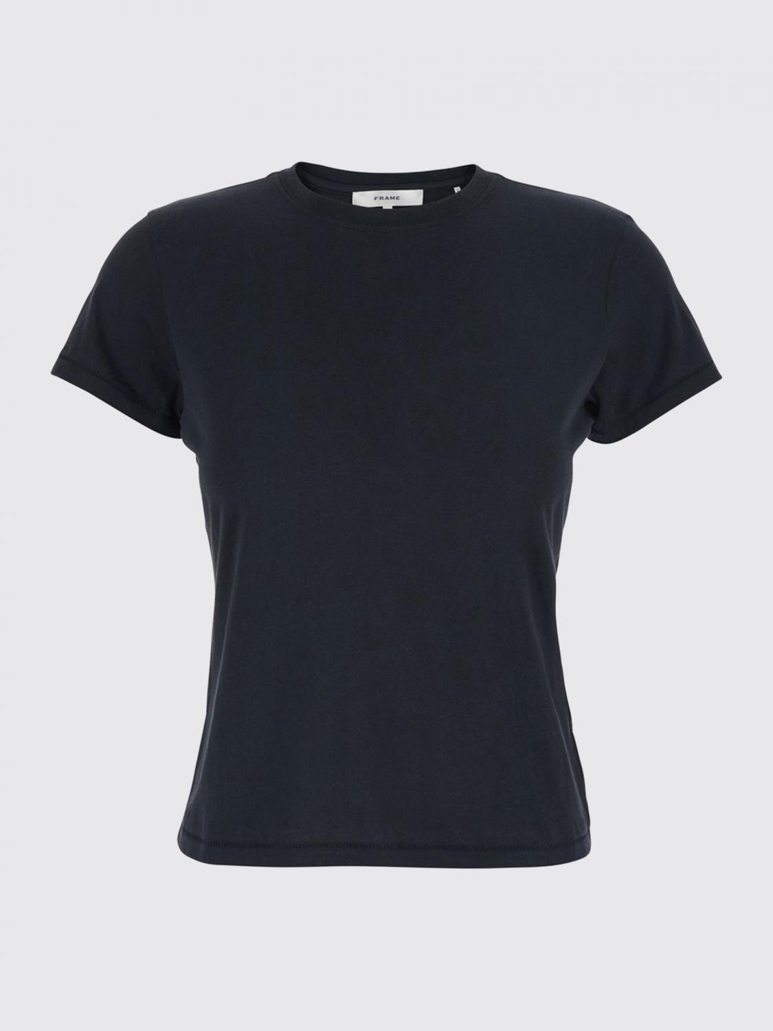 FRAME T-SHIRTS: T-shirt in cotone Frame, Nero - Img 2