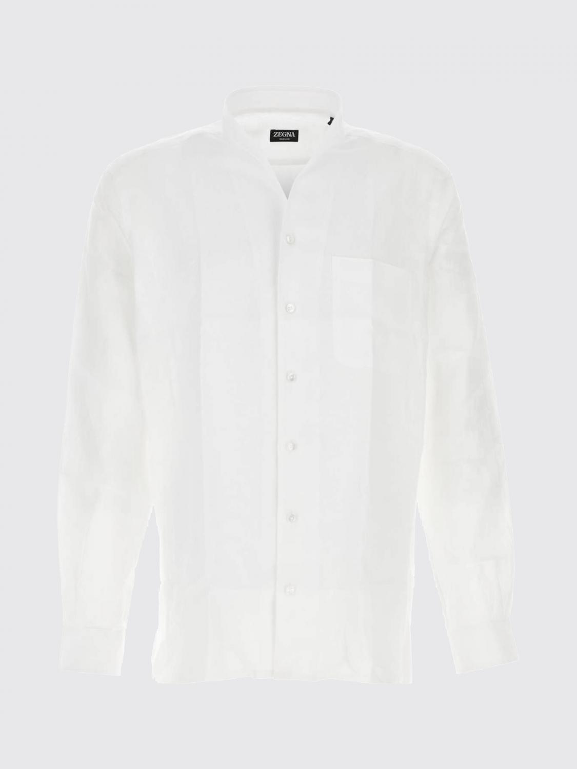 ZEGNA CAMICIA: Camicia Zegna in lino , Bianco - Img 2