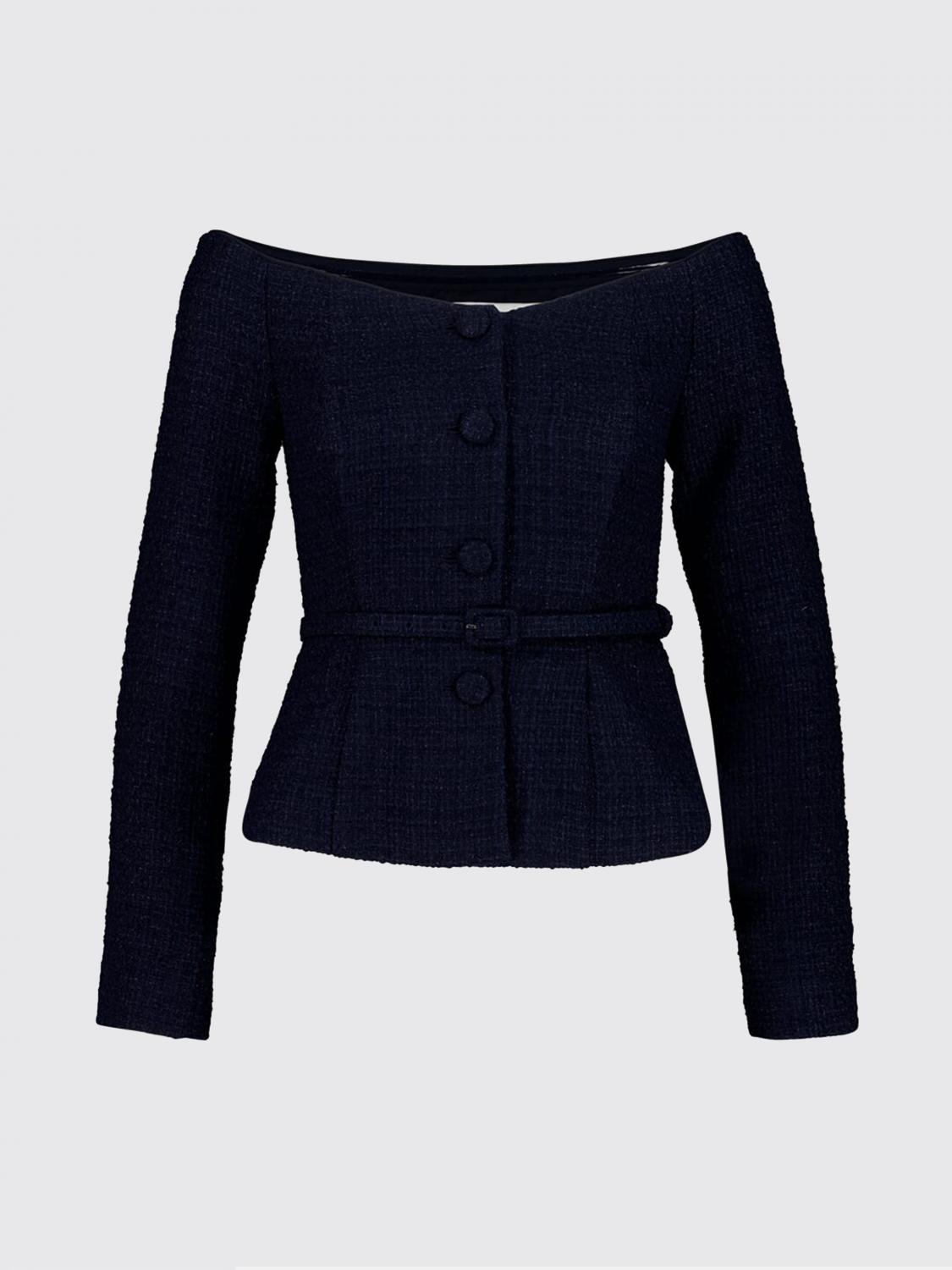 ROLAND MOURET TOP: Top in misto lana Roland Mouret, Blue Navy - Img 3