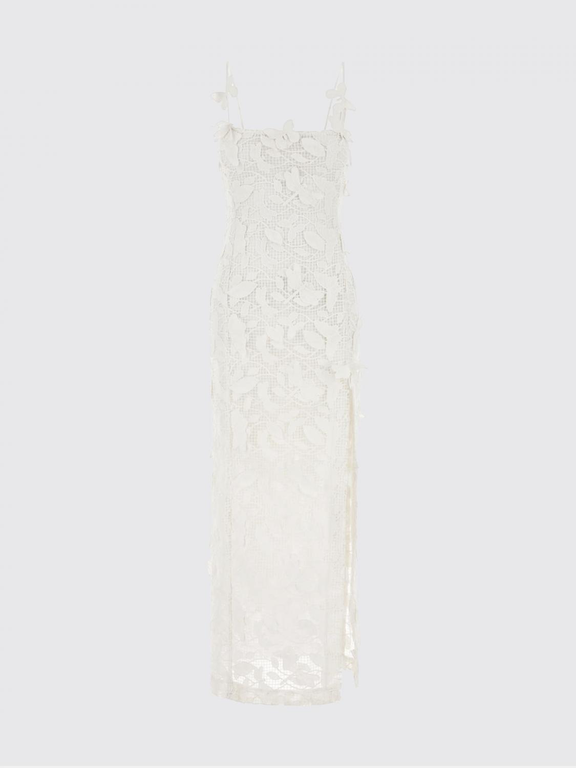 BLUMARINE ROBE: Robe longue en macramé Blumarine, Blanc - Img 2