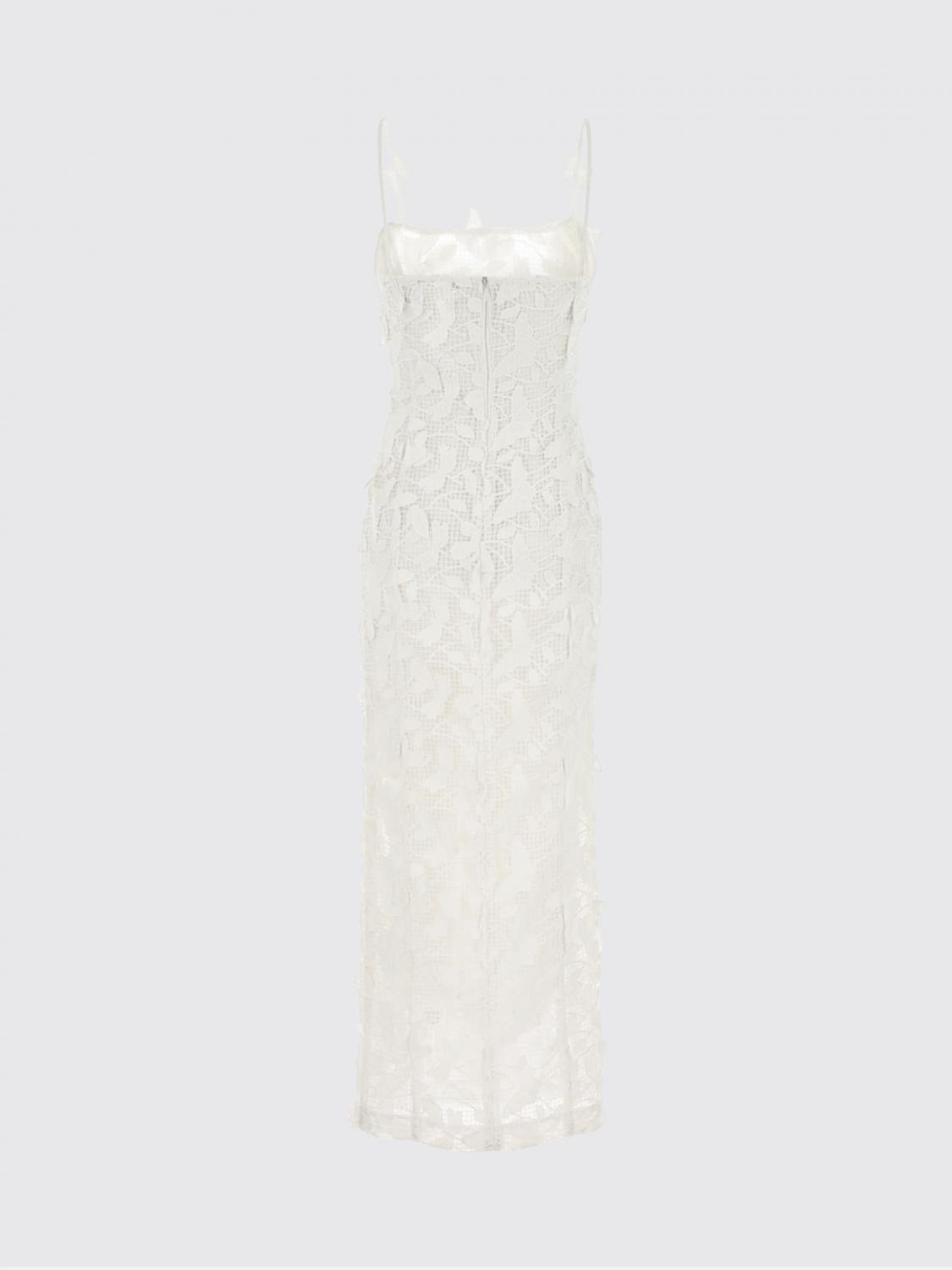 BLUMARINE ROBE: Robe longue en macramé Blumarine, Blanc - Img 3