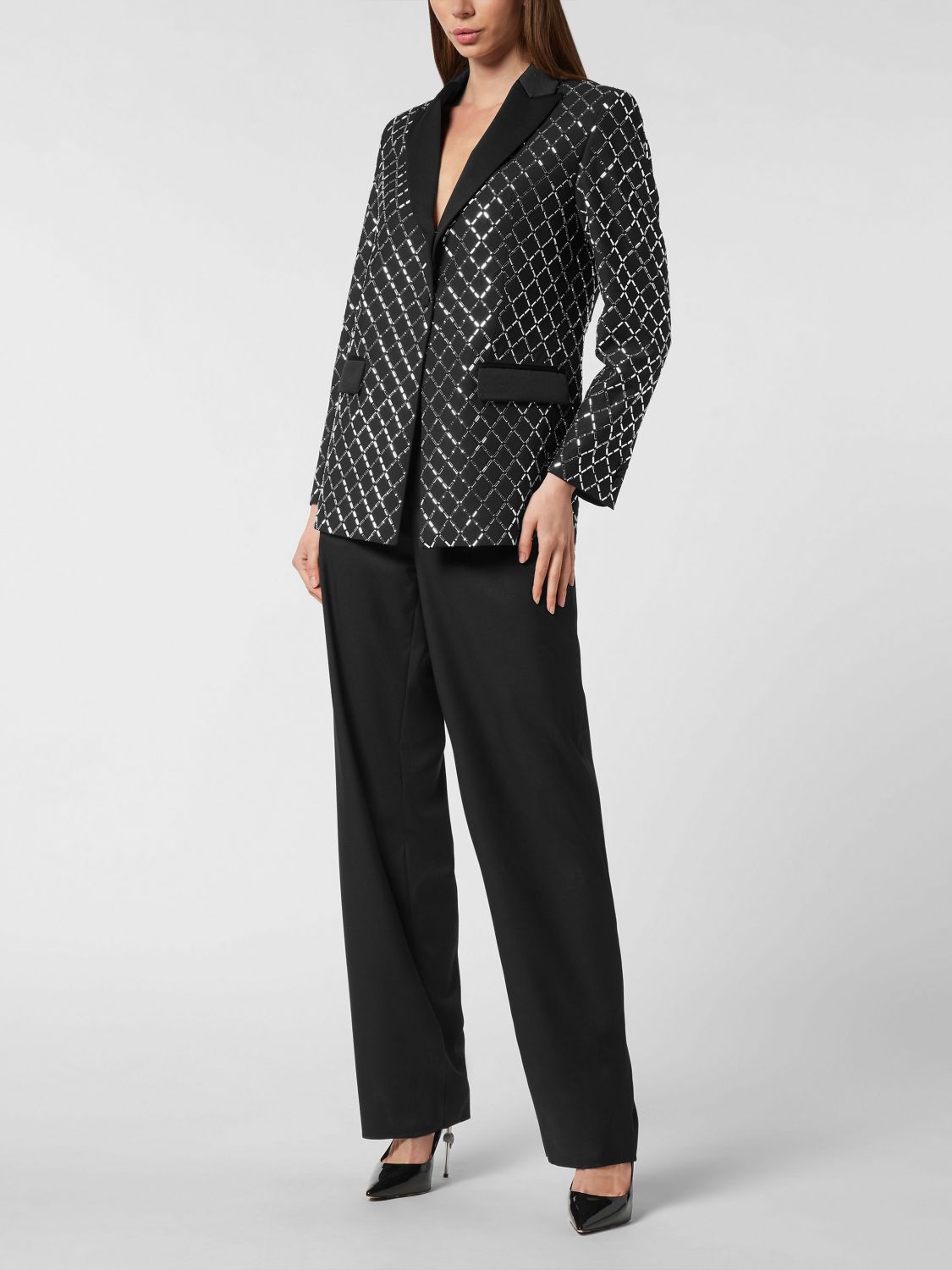 PHILIPP PLEIN BLAZER: Blazer donna Philipp Plein, Nero - Img 2