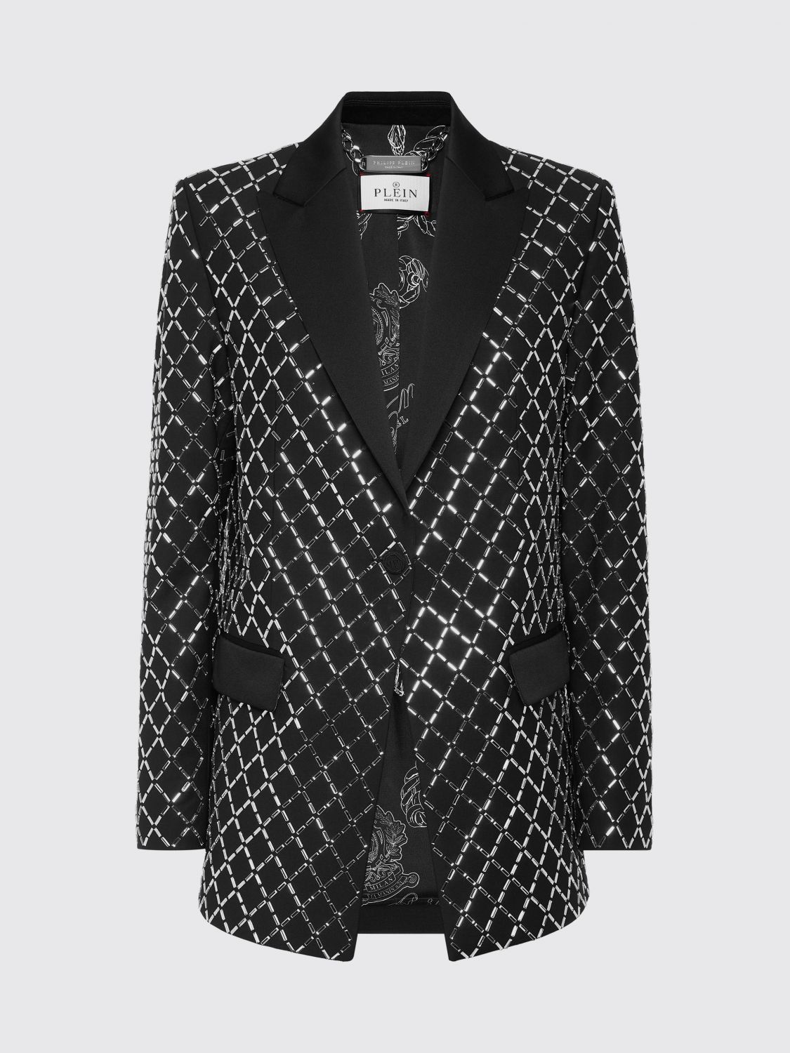 PHILIPP PLEIN BLAZER: Blazer donna Philipp Plein, Nero - Img 5