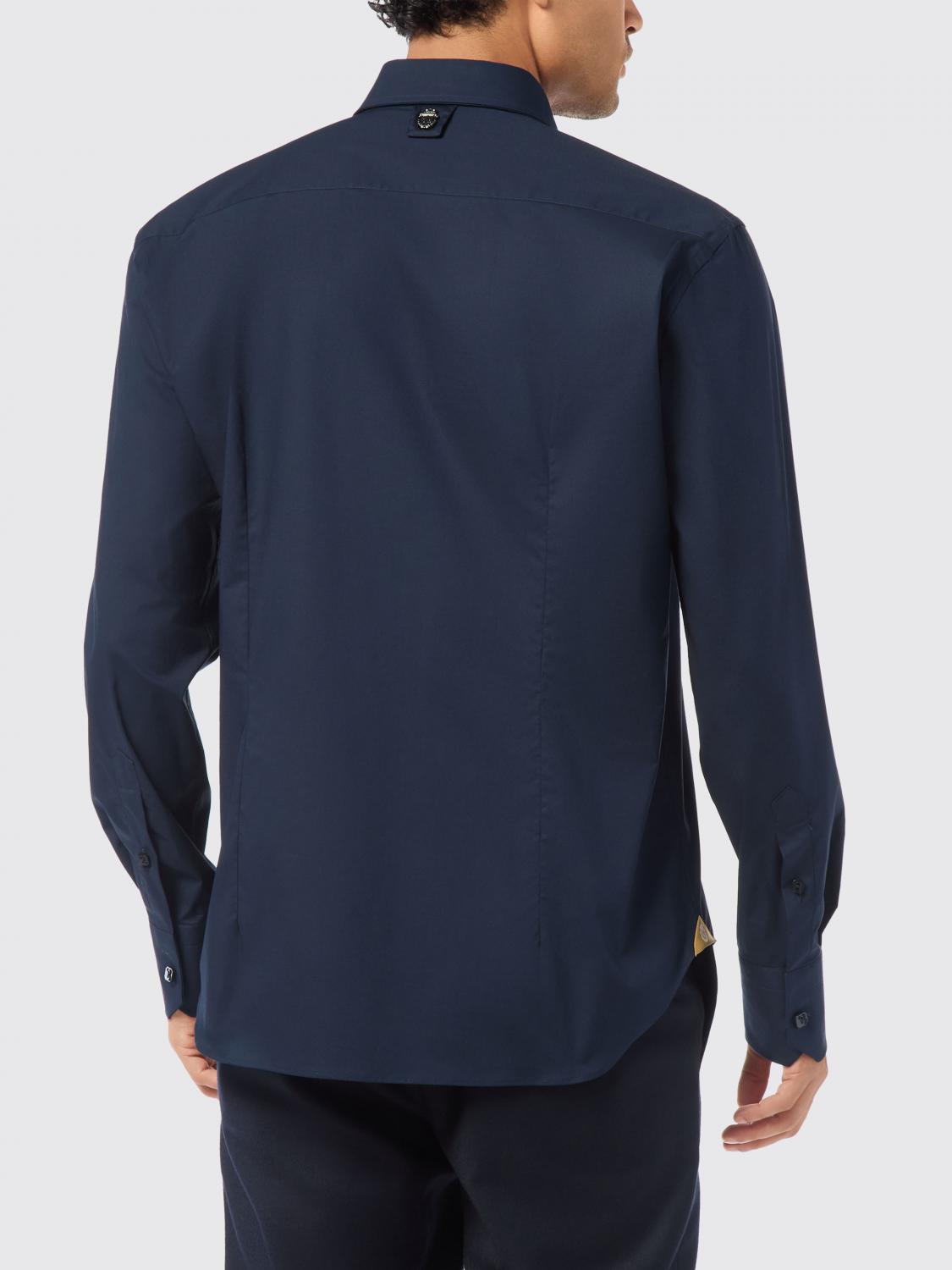 BILLIONAIRE CAMICIA: Camicia classica Billionaire in cotone, Blue Navy - Img 3