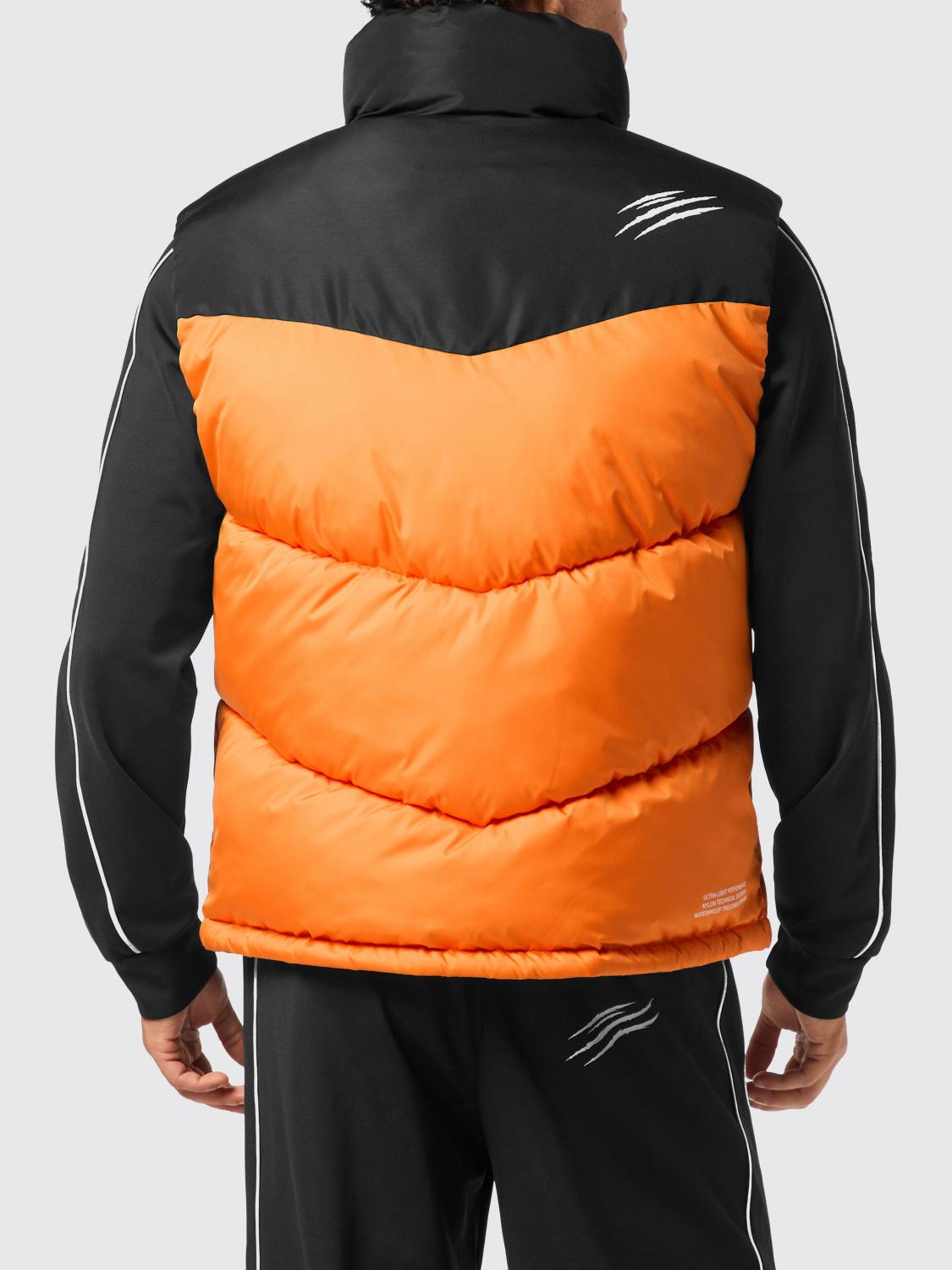 PLEIN SPORT CHALECO: Chaleco de nailon acolchado con logo Plein Sport, Naranja - Img 2