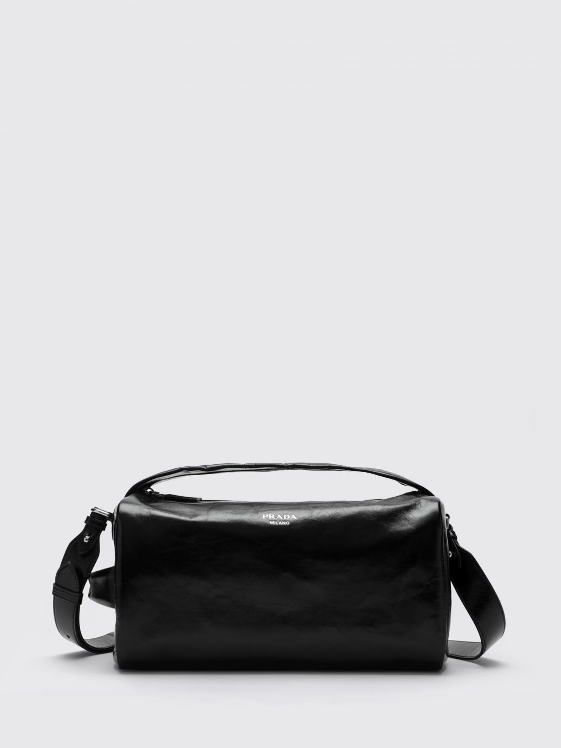 PRADA ショルダーバッグ: Prada レザーバッグ, ブラック - Img 1