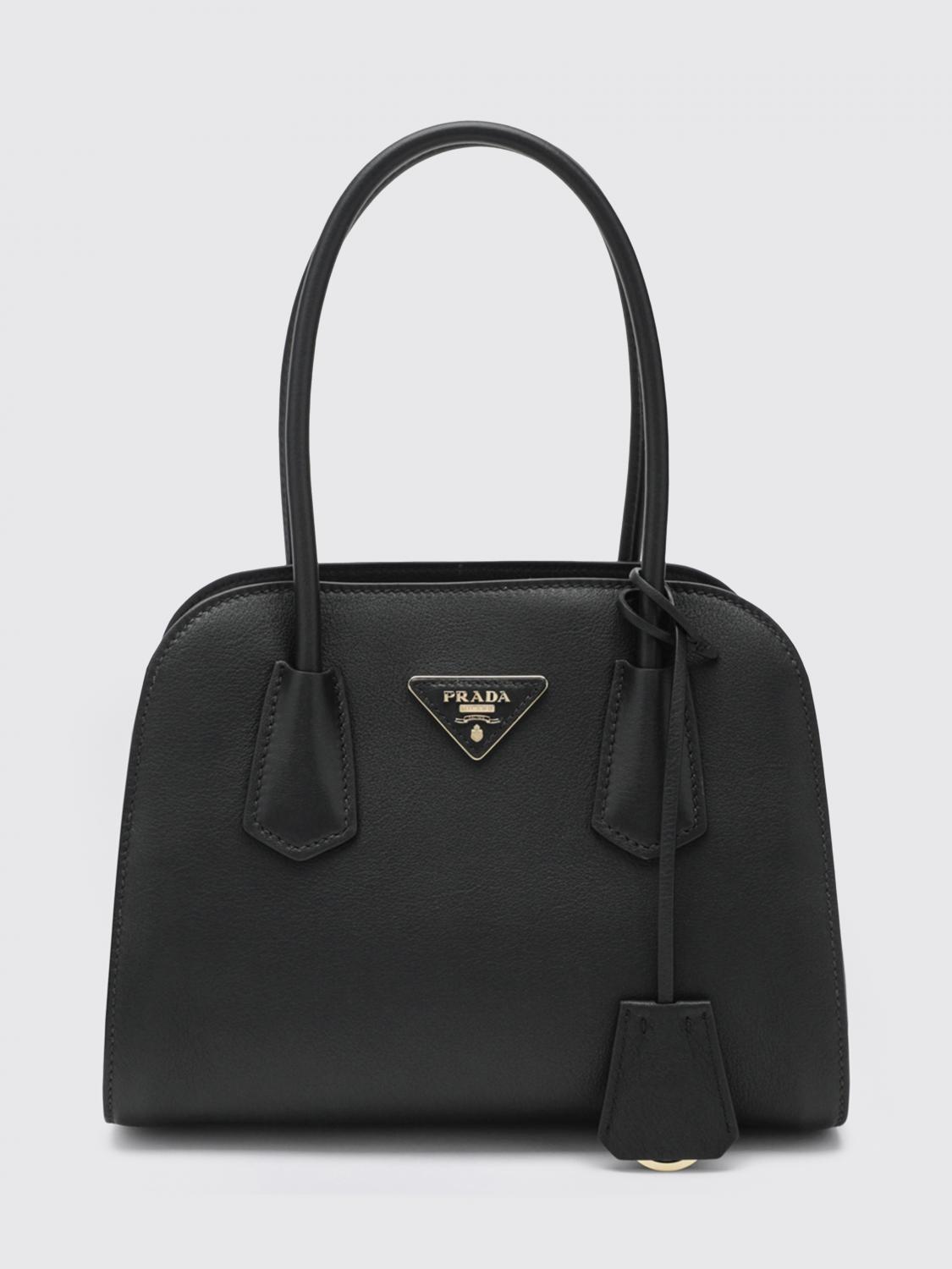 PRADA BORSA A SPALLA: Borsa Prada in pelle , Nero - Img 1