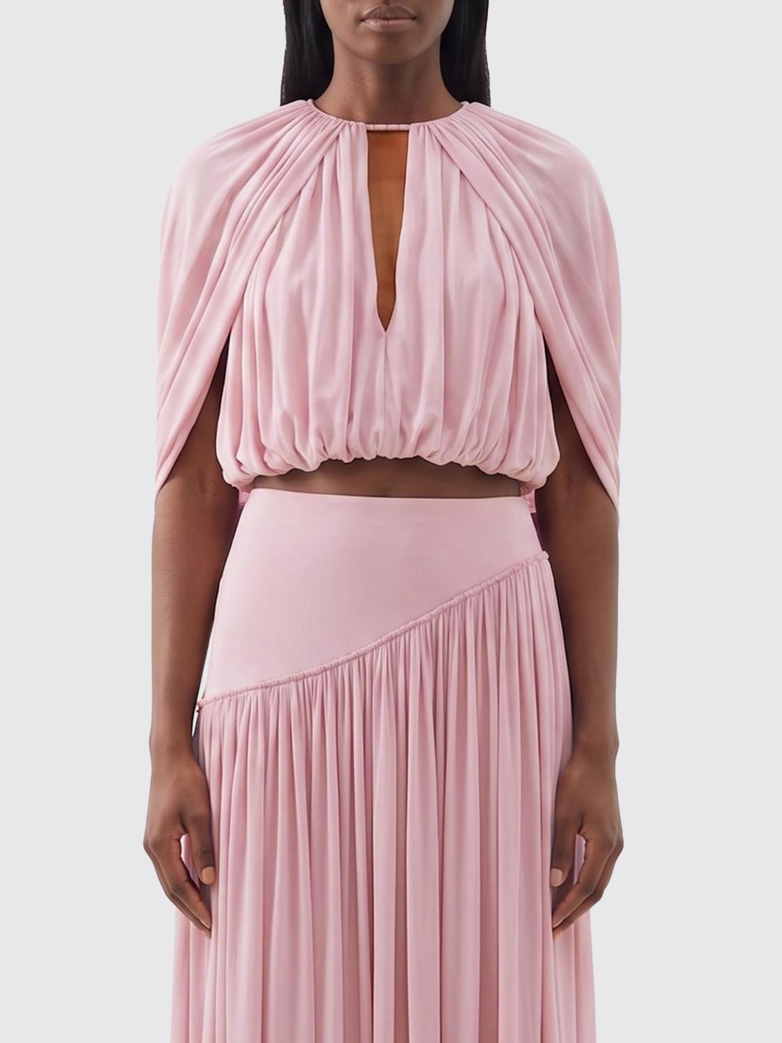 ZIMMERMANN TOP: Blusa Alchemy cropped Zimmermann in seta , Rosa - Img 1