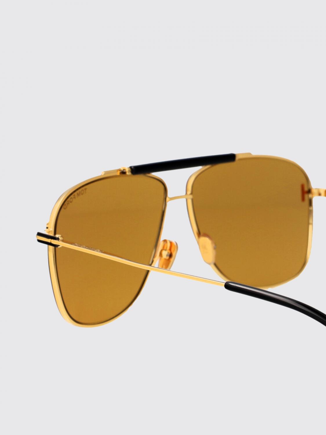 TOM FORD サングラス: Tom Ford FT1017 メタルサングラス, ブラウン - Img 4